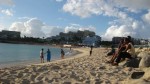 Exploring Maho Beach before school starts.